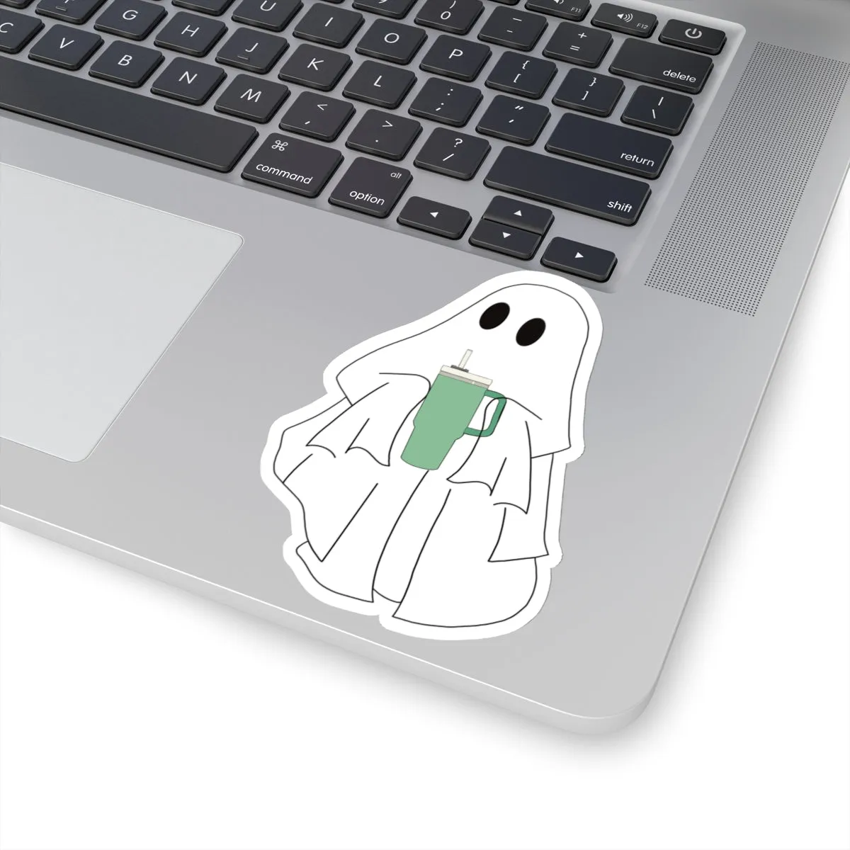 Emotional Support Water Bottle Ghost Kiss-Cut Sticker