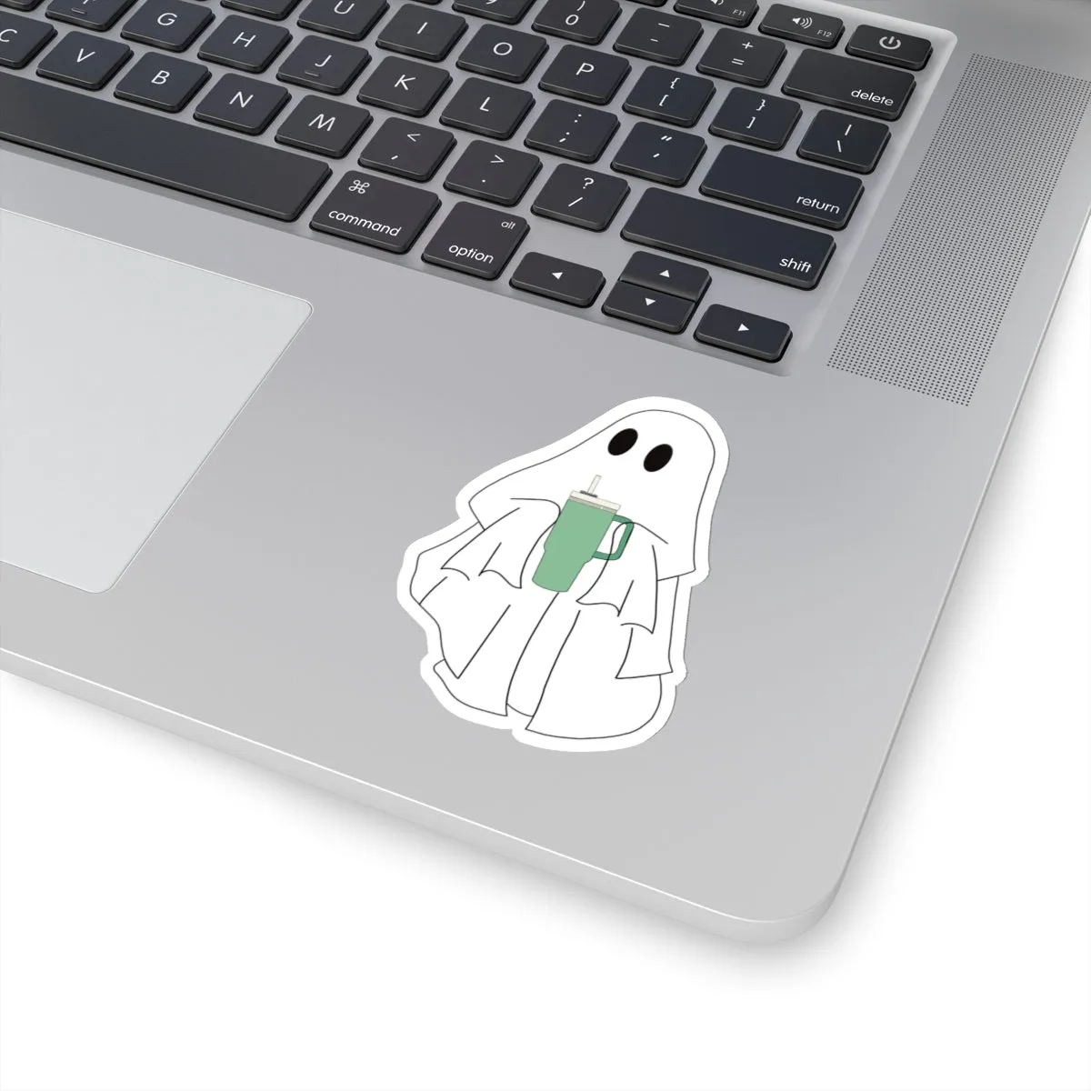 Emotional Support Water Bottle Ghost Kiss-Cut Sticker