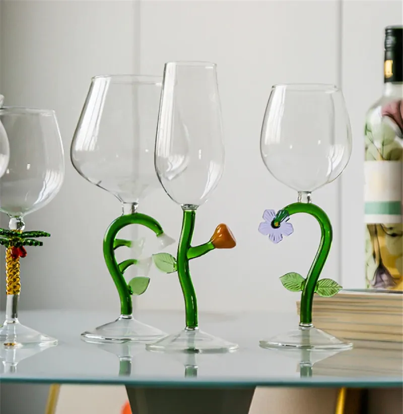 Enchanted Garden 2pc Wine Glass Set