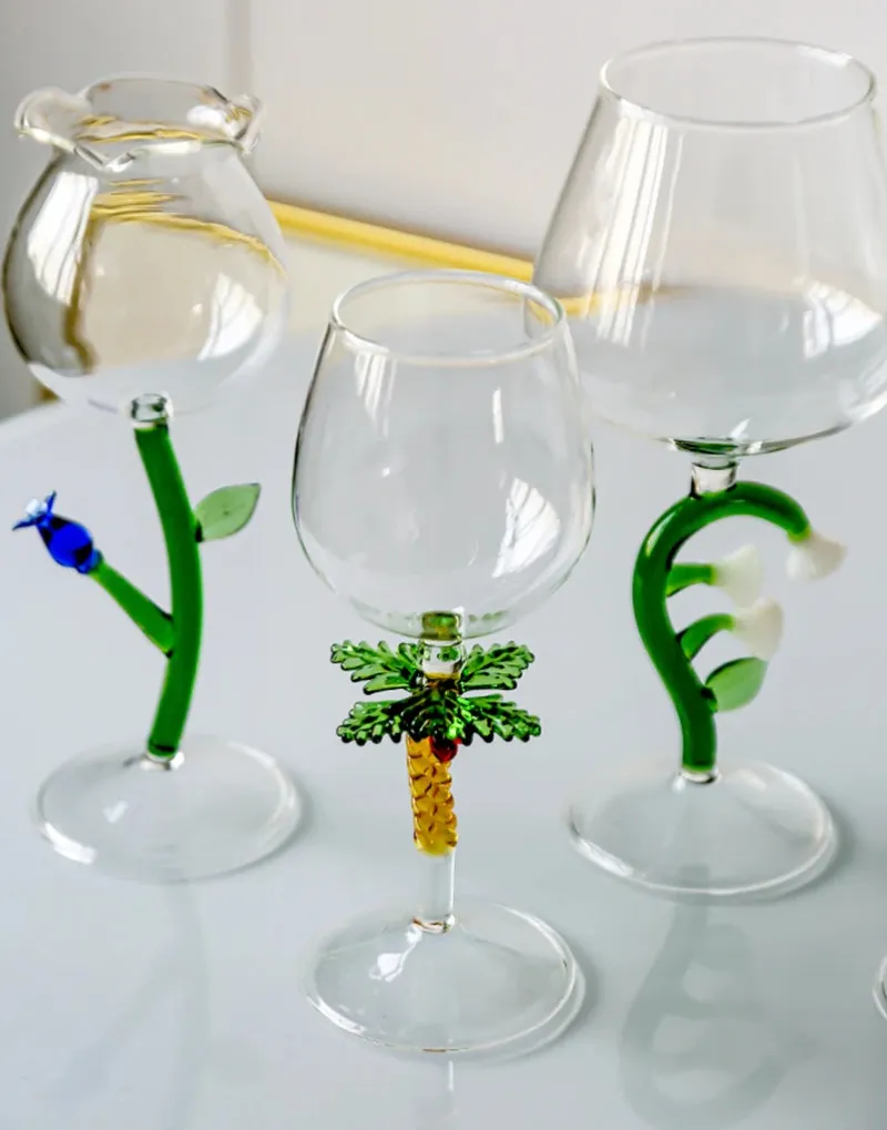 Enchanted Garden 2pc Wine Glass Set