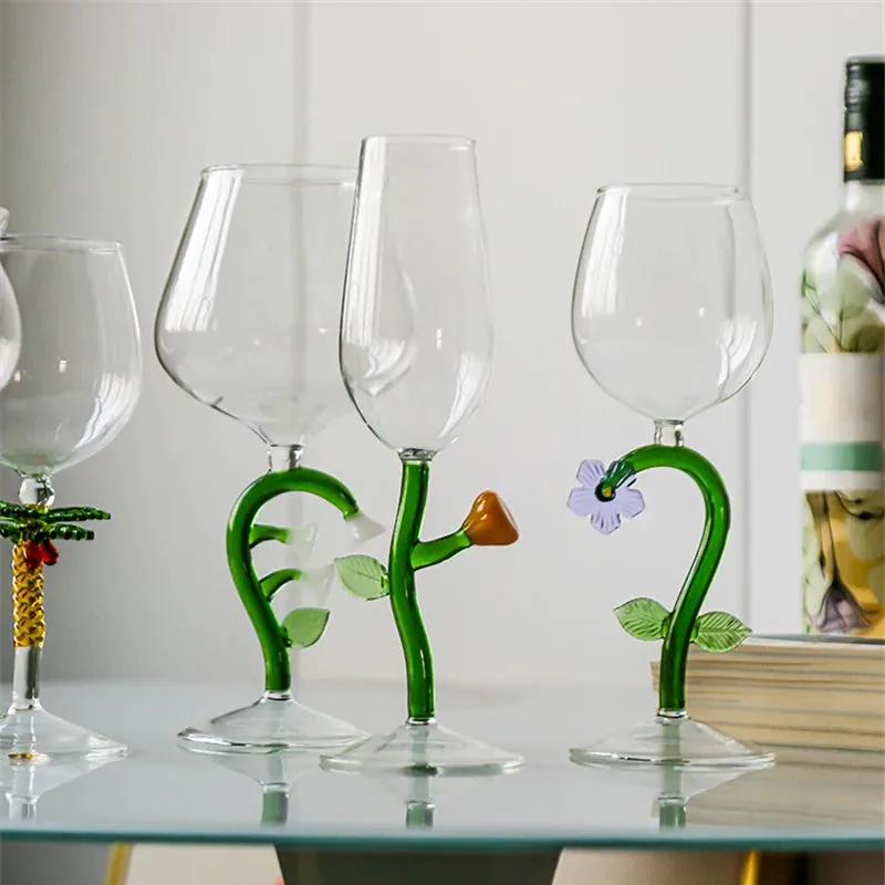 Enchanted Garden 2pc Wine Glass Set