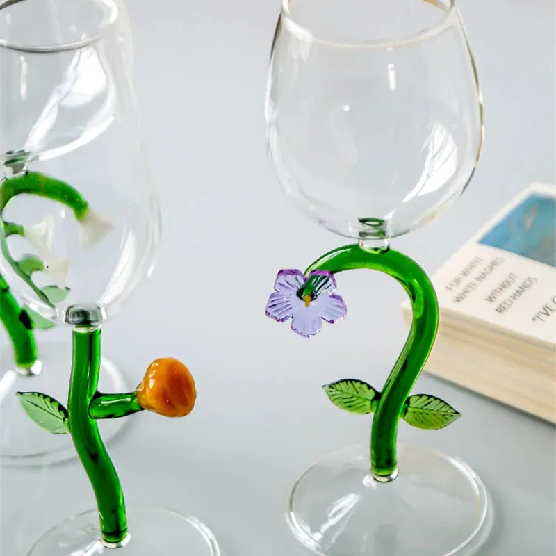 Enchanted Garden 2pc Wine Glass Set