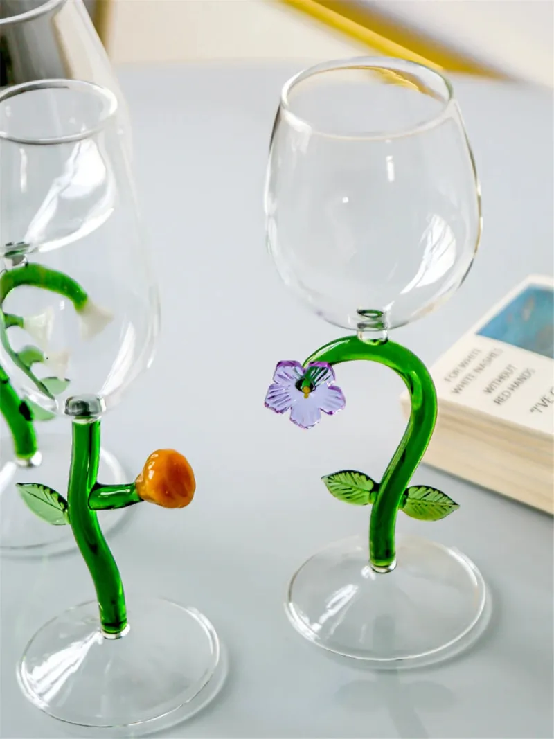 Enchanted Garden 2pc Wine Glass Set