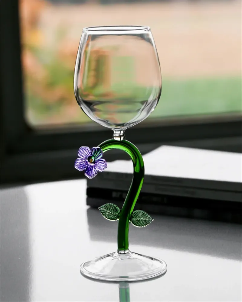 Enchanted Garden 2pc Wine Glass Set