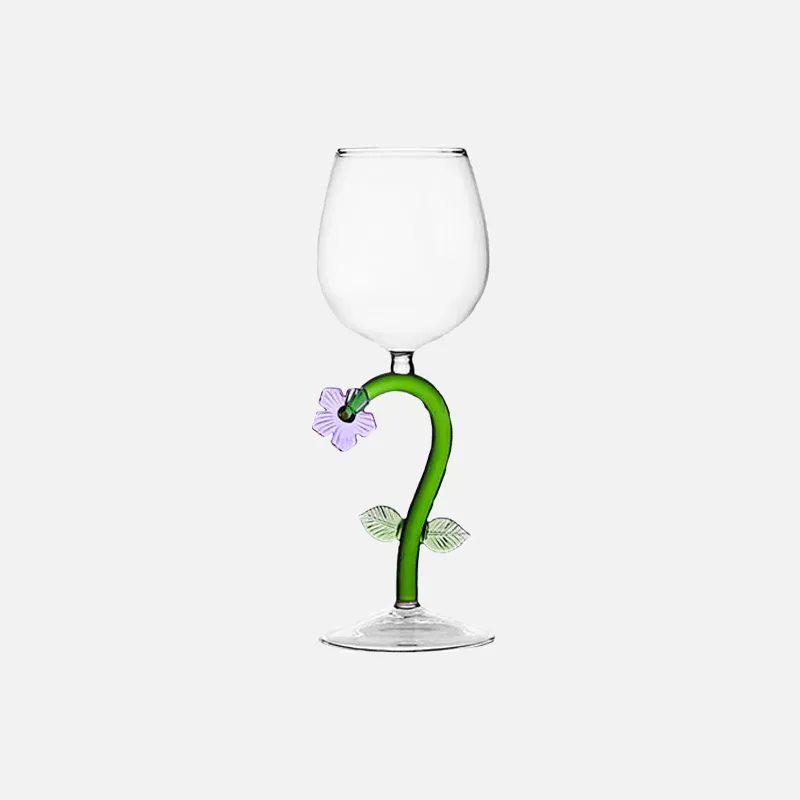 Enchanted Garden 2pc Wine Glass Set