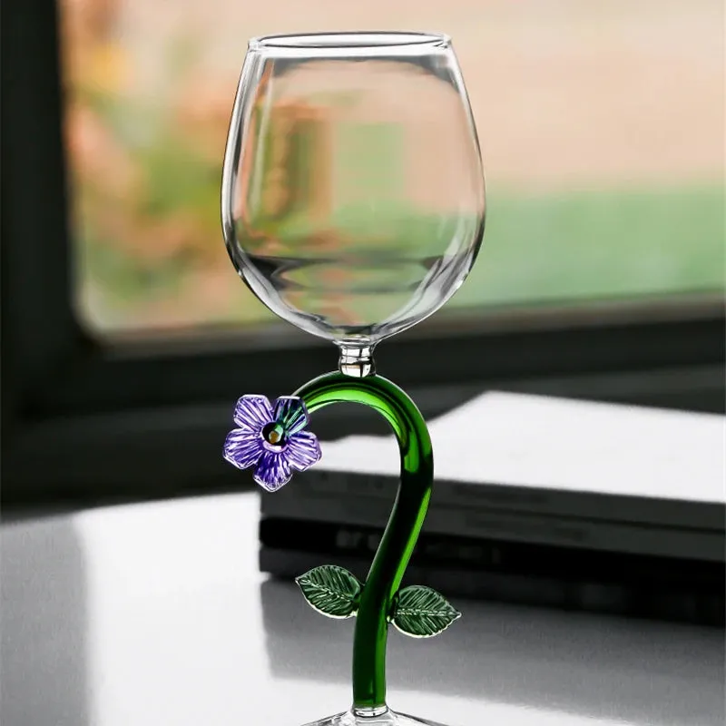 Enchanted Garden 2pc Wine Glass Set