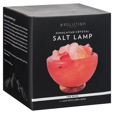 E.S.Salt Lamp Fire Bowl 1 EACH [UNFI #80352]