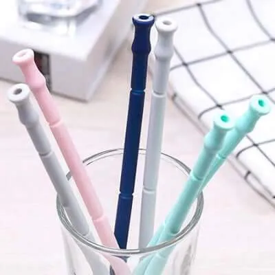 Foldable Silicone Straw Kit