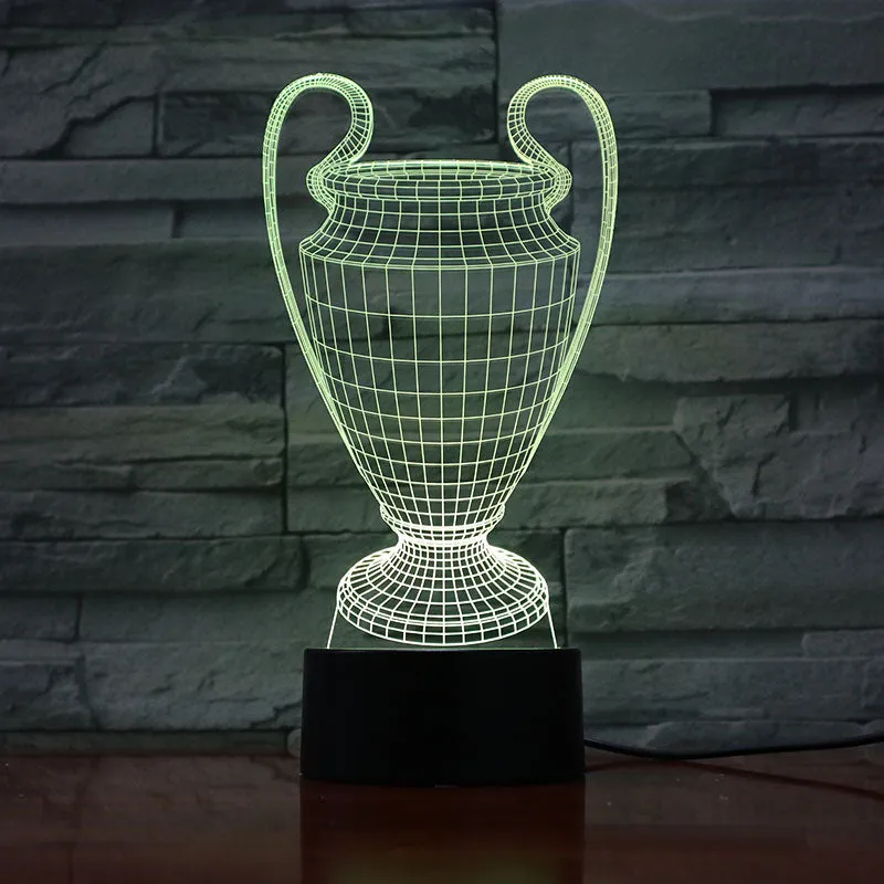 Football European championship 3D lamp 1/3/7/16 colors available , Soccer fan