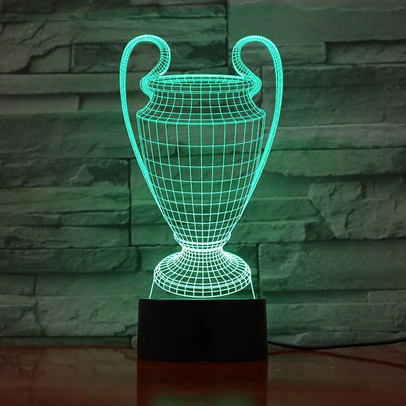 Football European championship 3D lamp 1/3/7/16 colors available , Soccer fan