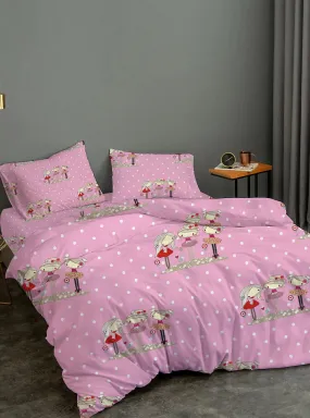 Friendlair Pink Kids Comforter 3pc Set 135x220cm