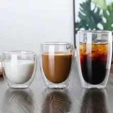 Funki Buys | Cups | Glass Double Wall High Borosilicate Glass Mug Sets