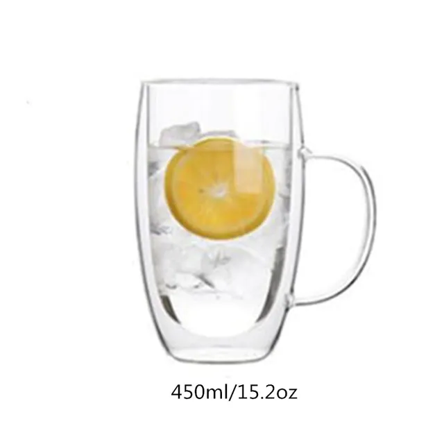 Funki Buys | Cups | Glass Double Wall High Borosilicate Glass Mug Sets