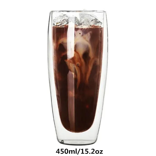 Funki Buys | Cups | Glass Double Wall High Borosilicate Glass Mug Sets