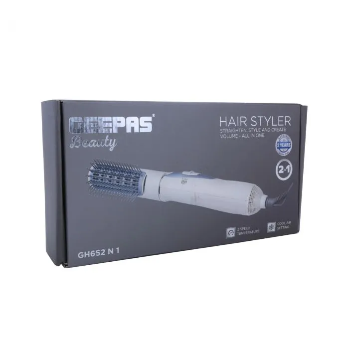 Geepas  GH652 Hair Styler - Hot Air Brush With 2 Speeds