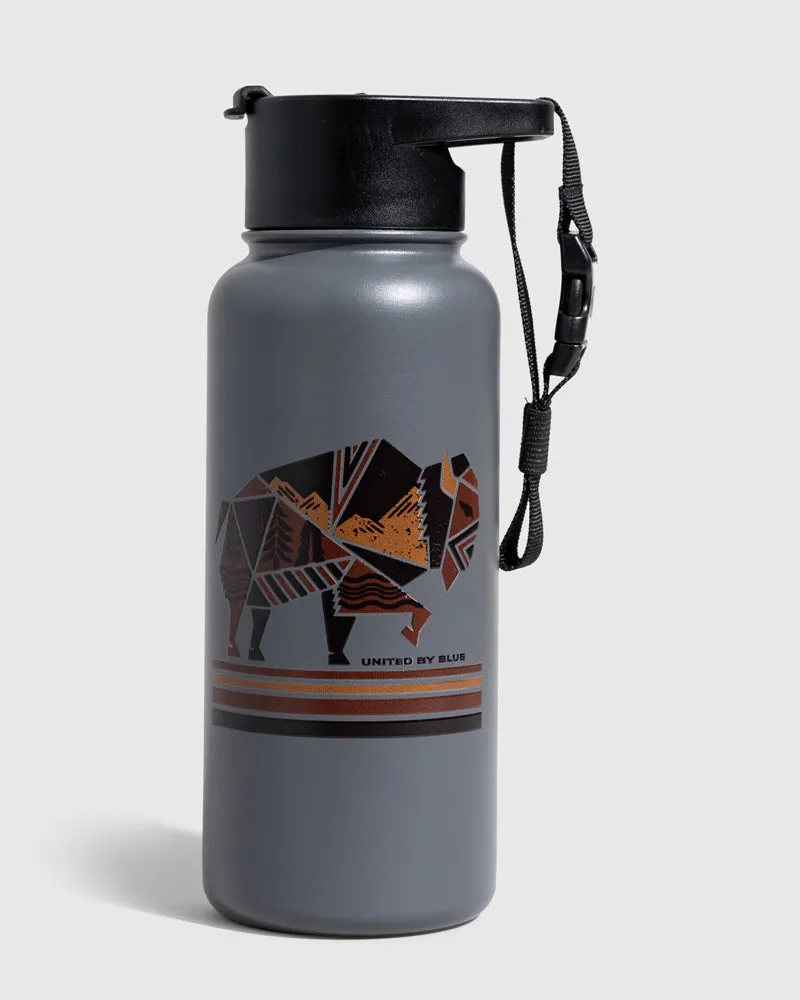 Geo Bison 32 Oz. Stainless Steel Bottle