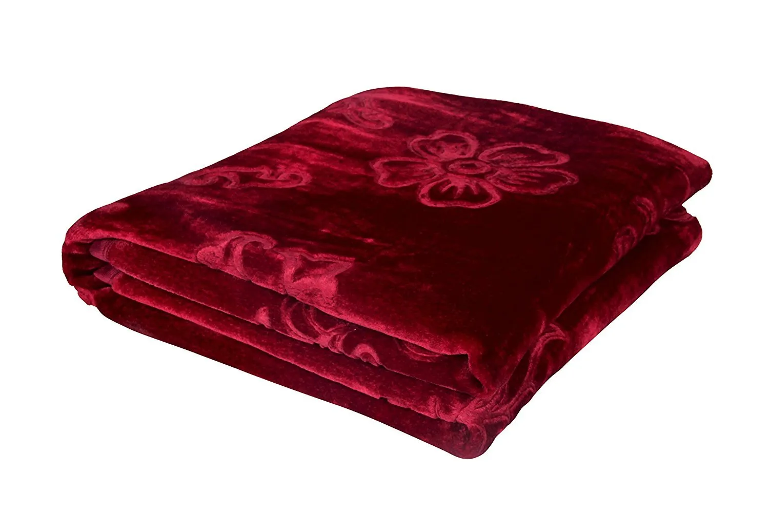 Global Home Microfibre 500 TC Blanket (Maroon_Double)