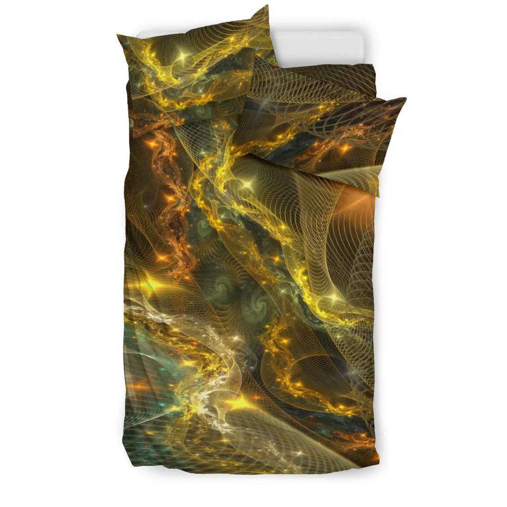 Golden Fractal Universe | Bedding Set | Yantrart Design