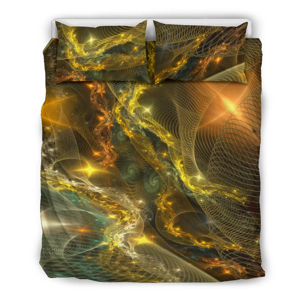 Golden Fractal Universe | Bedding Set | Yantrart Design