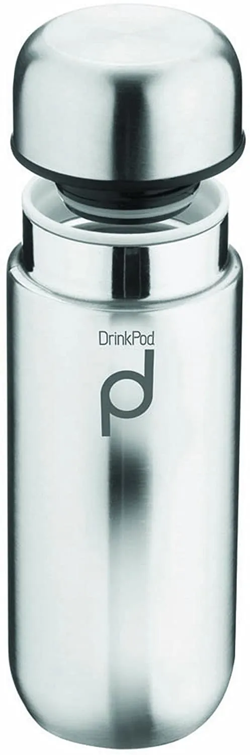 Grunwerg 200ml Drinkpod Stainless Steel Vacuum Flask Stainless Steel