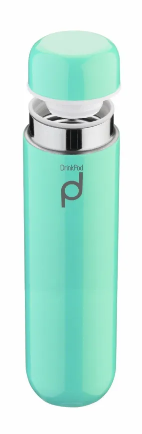 Grunwerg 300ml Drinkpod Stainless Steel Vacuum Flask Sky Blue