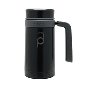 Grunwerg DrinkPod Stainless Steel Vacuum Mug 450ml Black