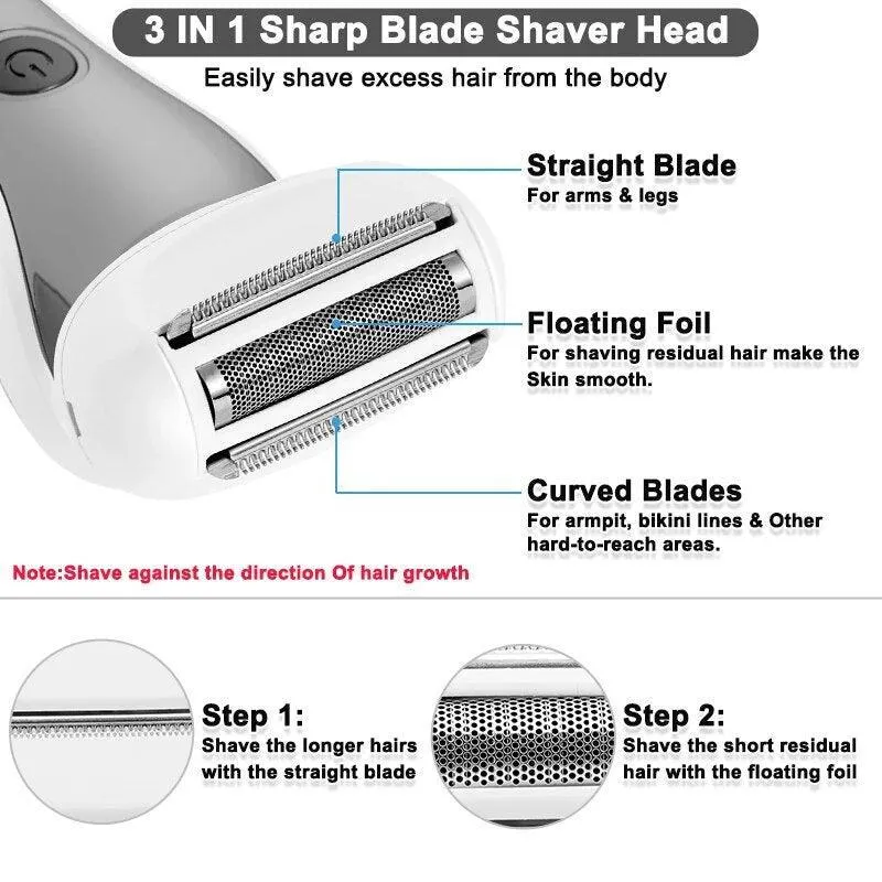 Hair Remover Lady Shaver Underarm Hair Trimmer Rechargeable Waterproof