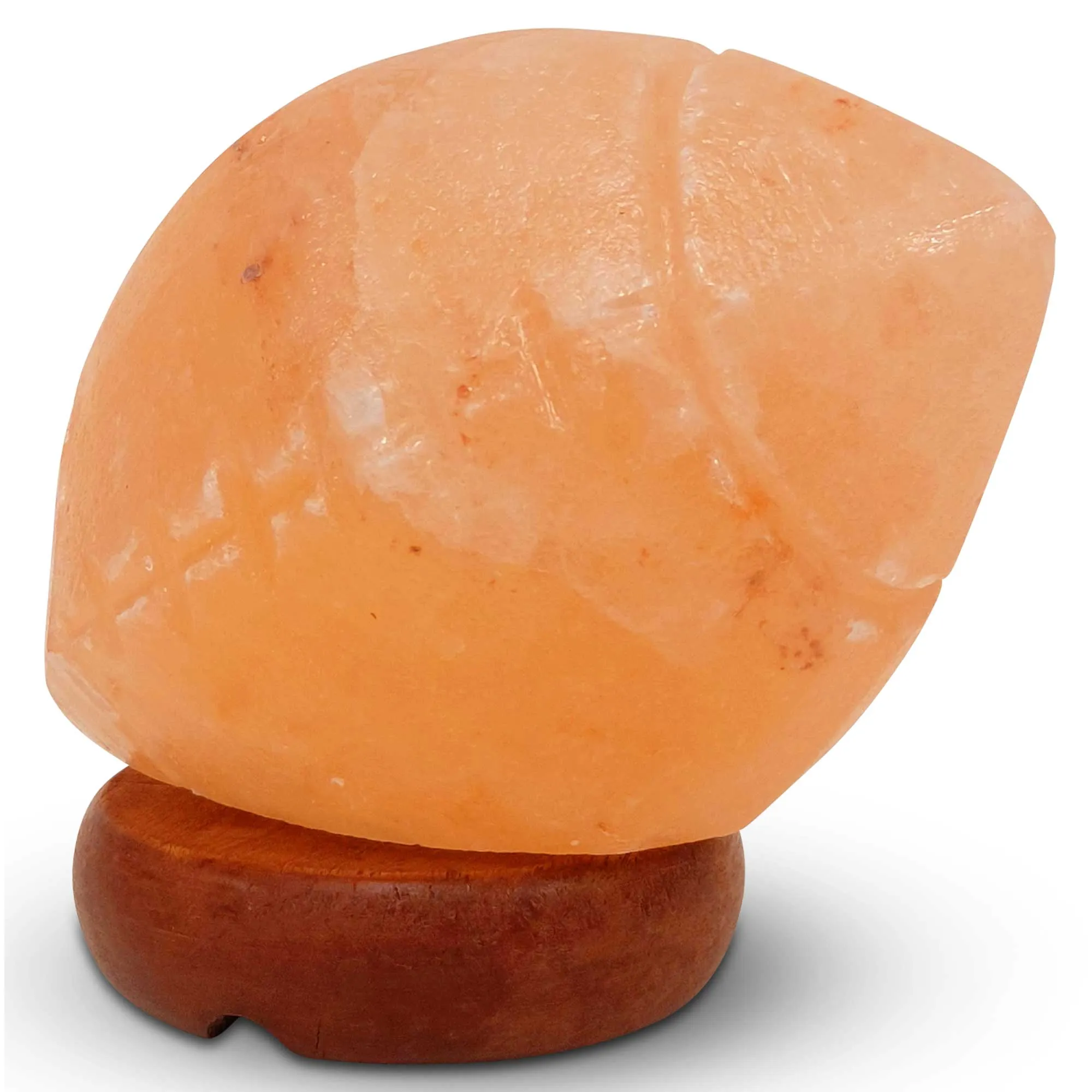 Handcrafted Rugby Shape Himalayan Pink Salt Lamp 12V 12W