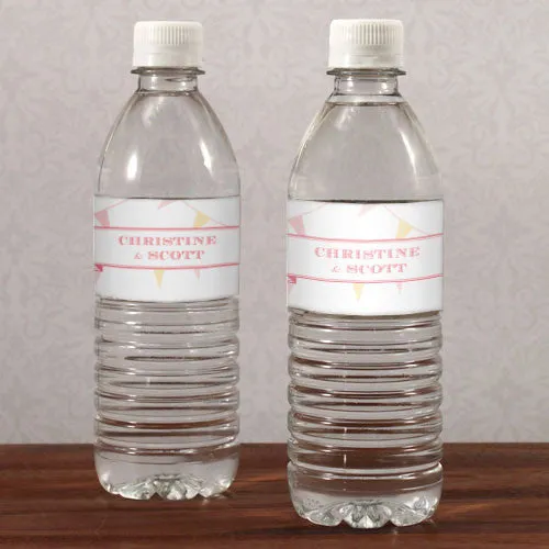 Homespun Charm Water Bottle Label Nature