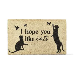 Hope You Like Cats Coir Mat