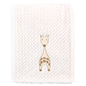 Hudson Baby Plush Waffle Blanket, Modern Giraffe