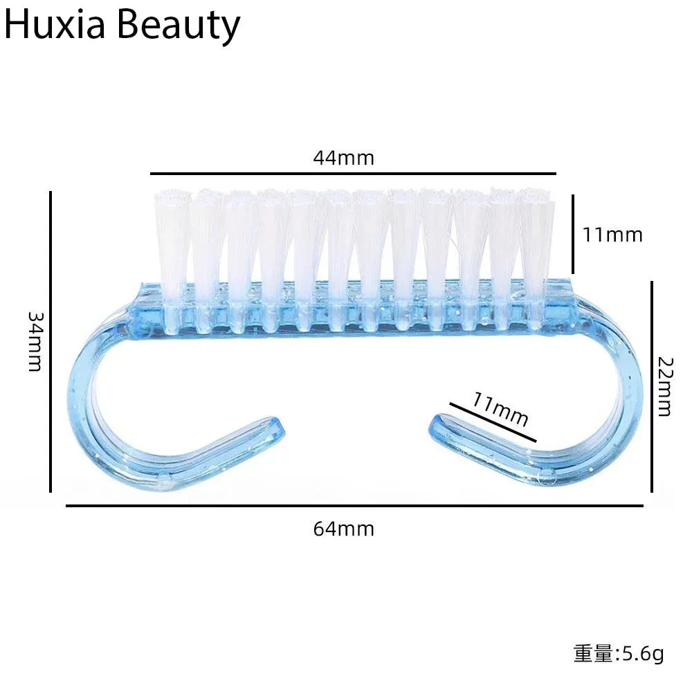 Huxia Beauty Pack Of 2 Multi Color Fingernail Toenail Brush, Nail Brush & Nail Scrubbing