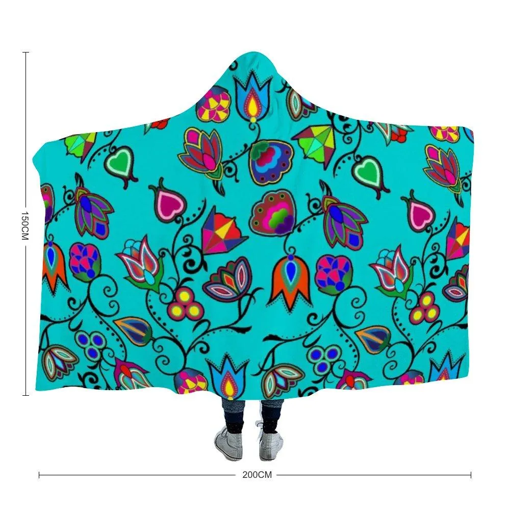 Indigenous Paisley Sky Hooded Blanket