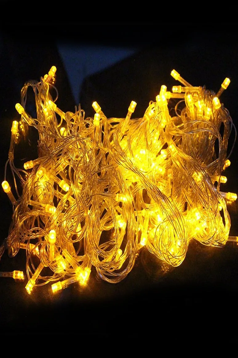 Indoor/Outdoor 200 LED String Lights with Flexible Clear Wire