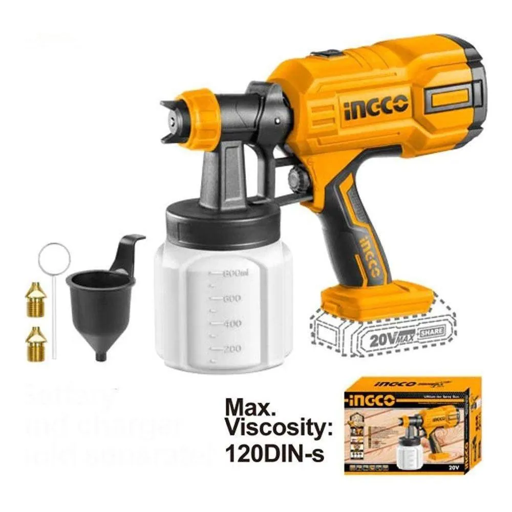 Ingco CSGLI2003 Li-Ion Spray Gun 20V