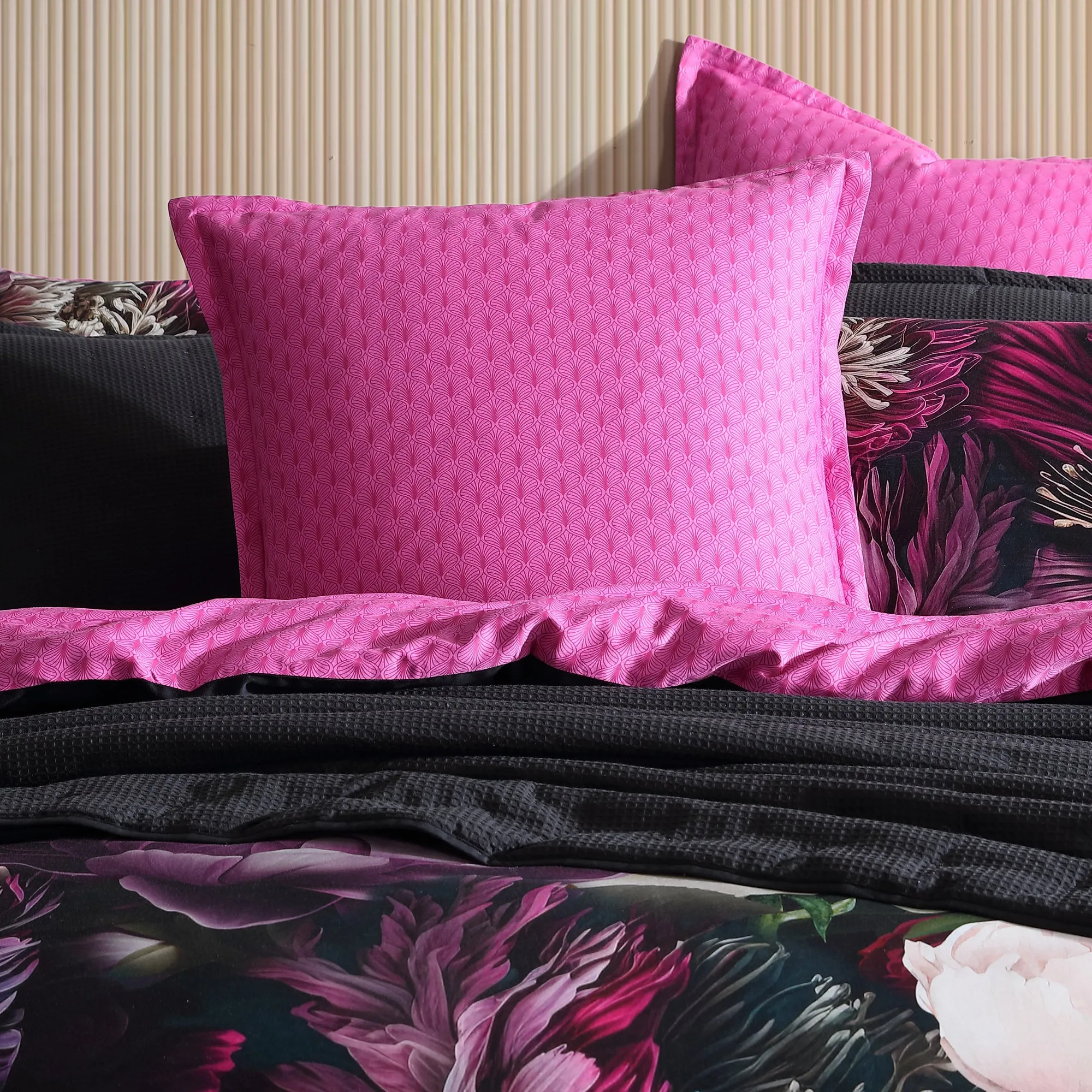 Inner Sanctum Pink European Pillowcase by Logan and Mason