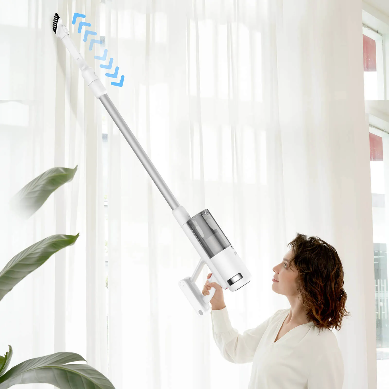 INSE V120 Cordless Vacuum For Hard Floors with 33Kpa Powerful Suction