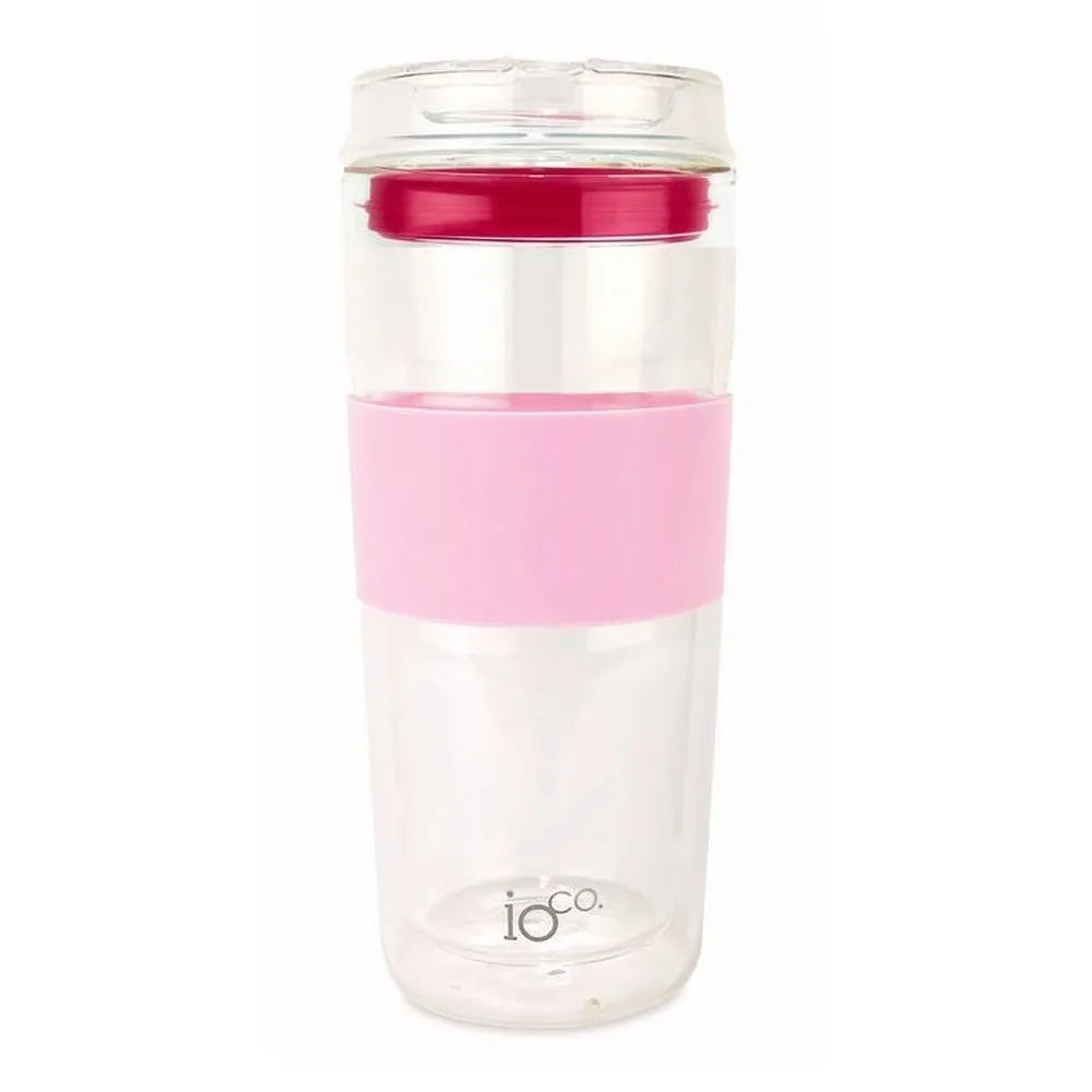 IOco 16oz Reusable Glass Coffee Cup