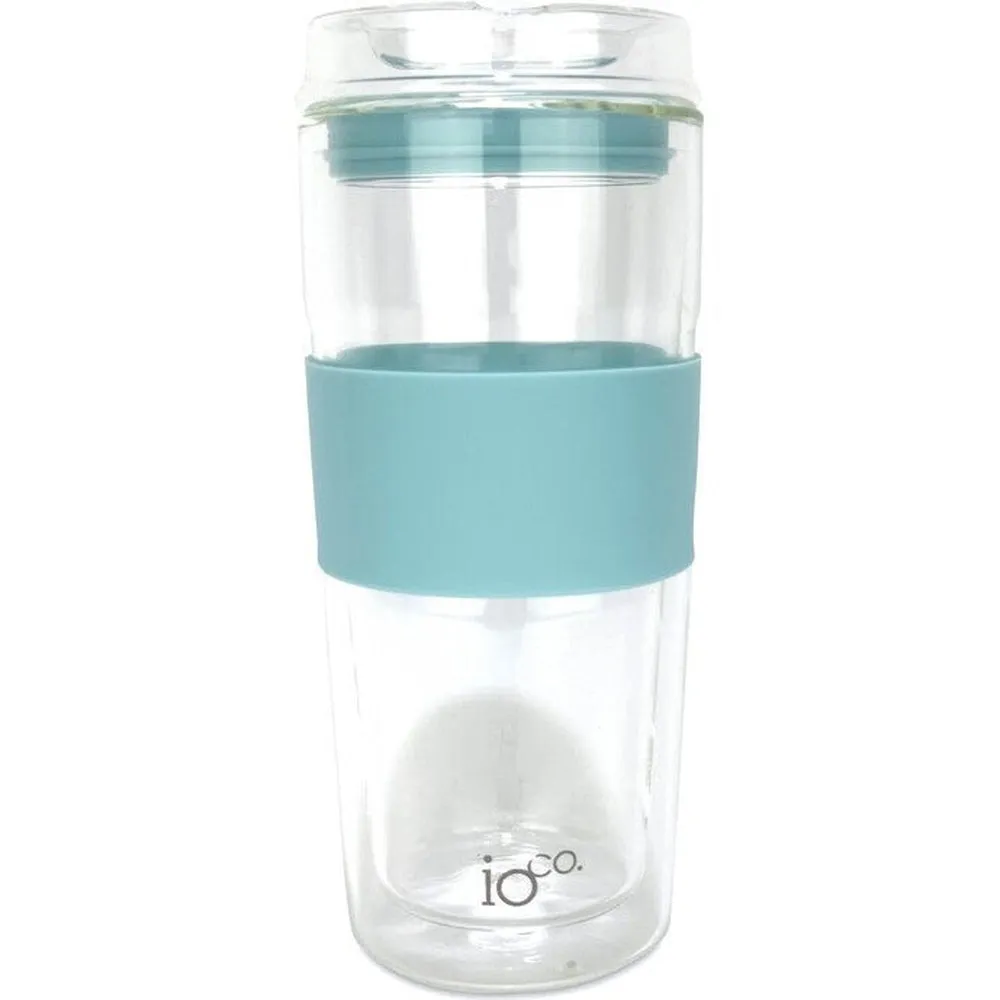 IOco 16oz Reusable Glass Coffee Cup