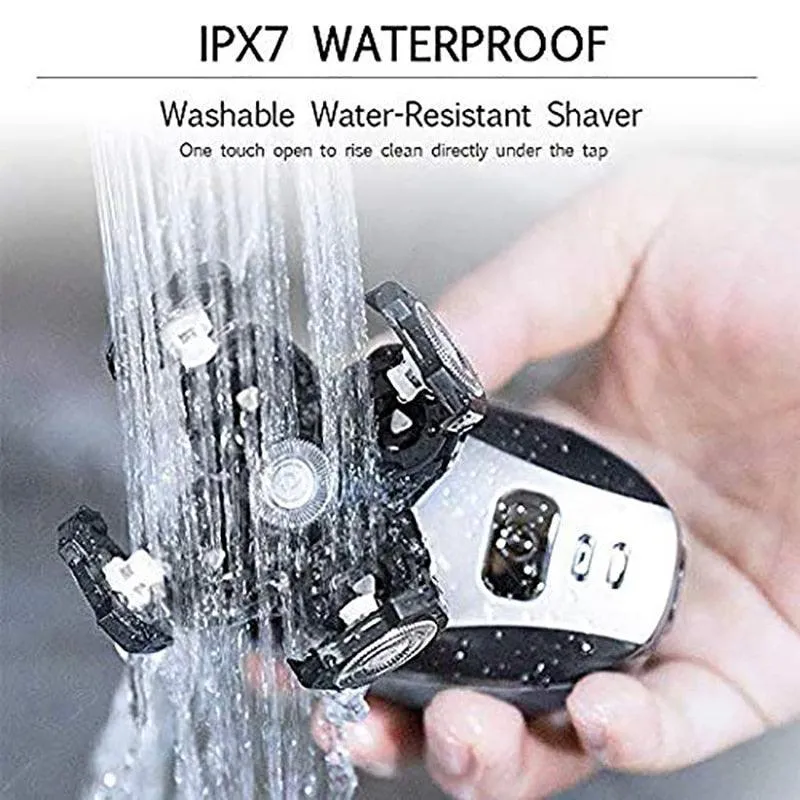 IPX7 High Quality 5 in 1 Men's Electric Shaver Waterproof USB