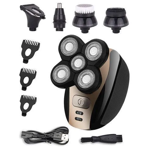 IPX7 High Quality 5 in 1 Men's Electric Shaver Waterproof USB