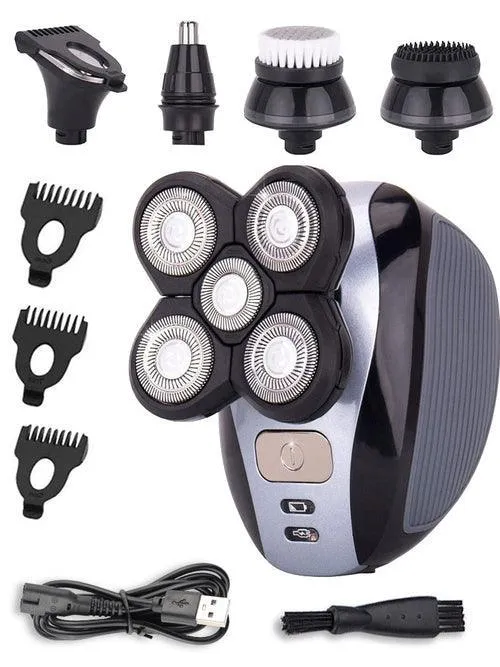 IPX7 High Quality 5 in 1 Men's Electric Shaver Waterproof USB