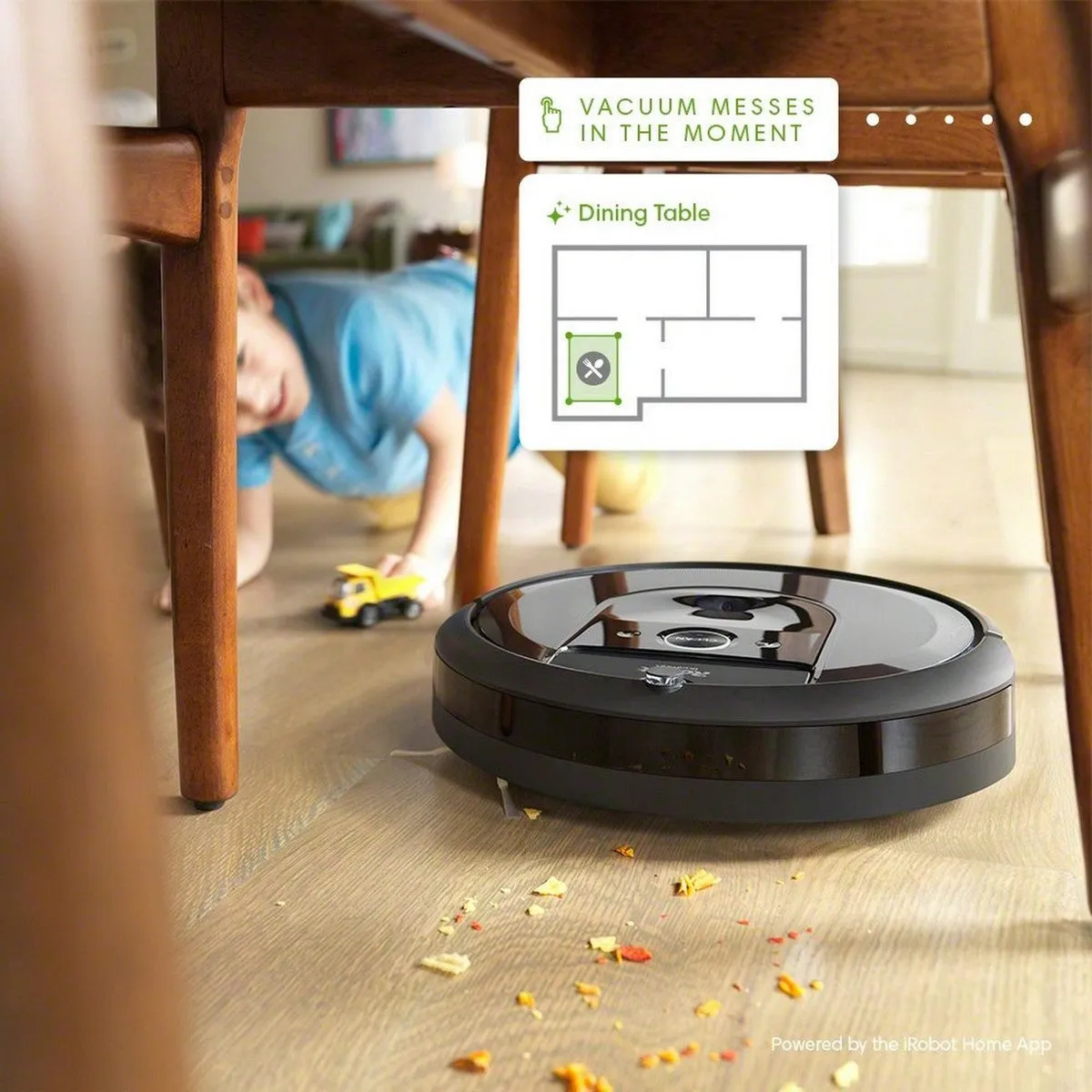 iRobot® Roomba® i7  Wi-Fi連接自動排空掃地機器人｜自動污垢處理