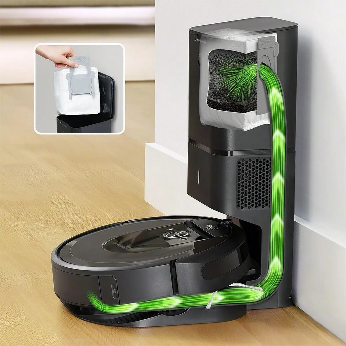 iRobot® Roomba® i7  Wi-Fi連接自動排空掃地機器人｜自動污垢處理