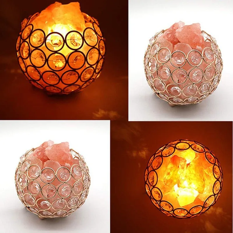 Iron Ball Crystal Salt Lamp