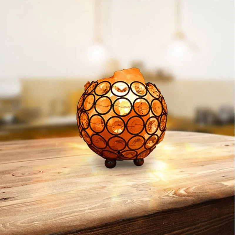 Iron Ball Crystal Salt Lamp