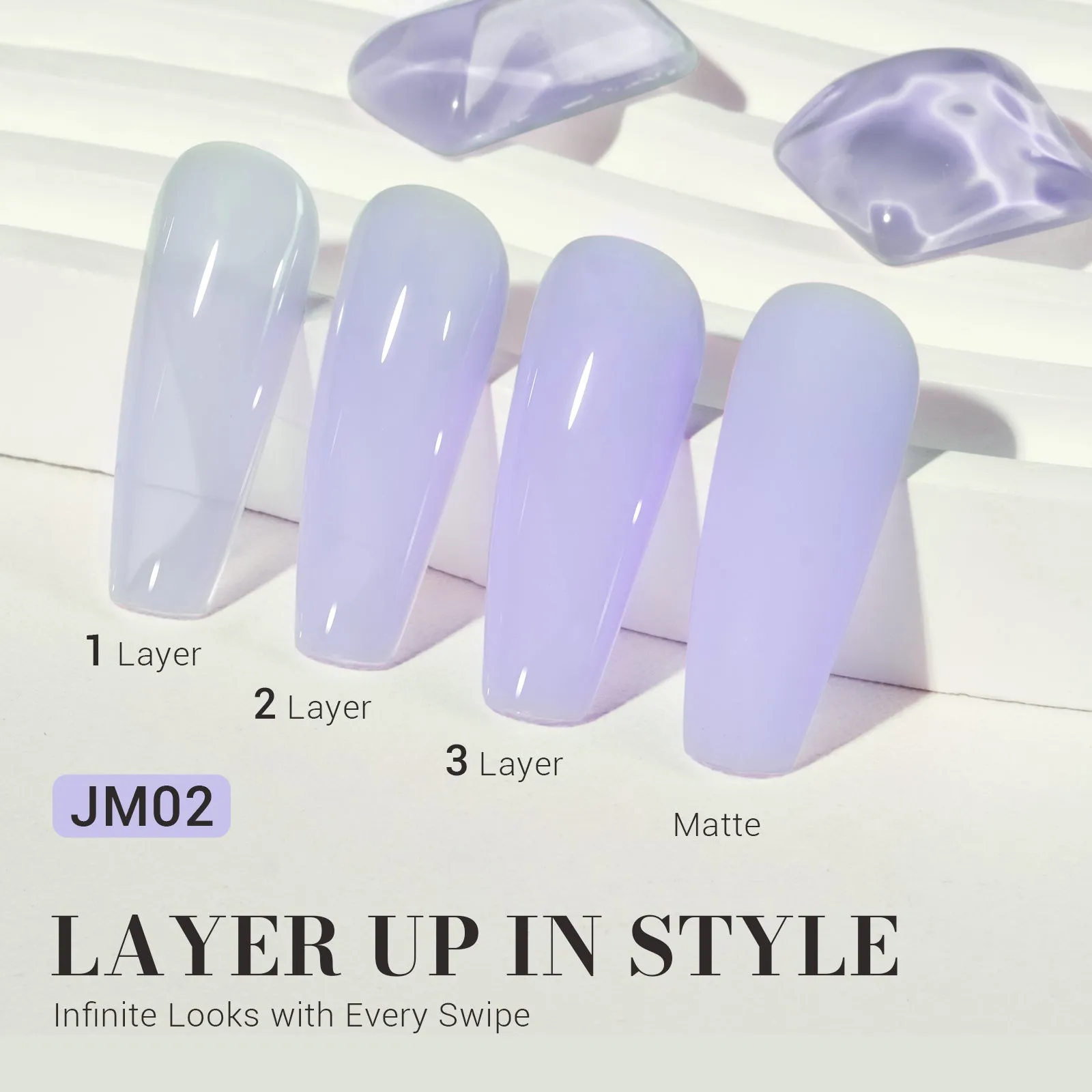 Jeweliver Jelly Gel Nail Polish 0.5 fl oz/15ml - Purple JM02