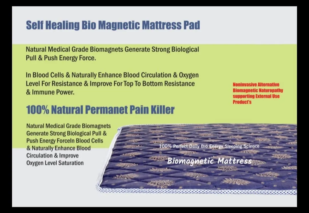 Jimmy International BIO Energy Magnetic Mattress Topper (2.5x6) Gray