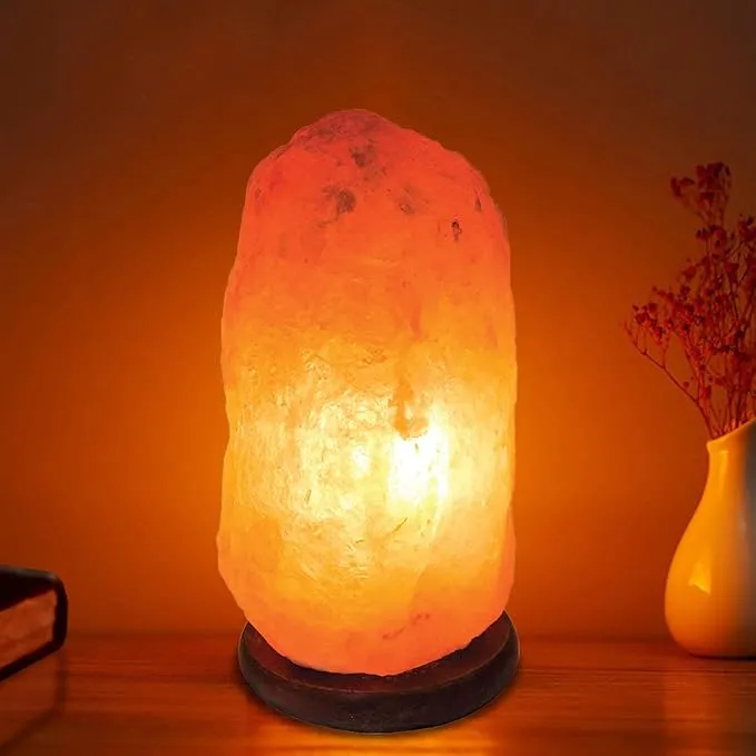 KEPLIN Authentic Natural Pink Himalayan Crystal Rock Salt LAMP Hand Crafted with Complete Electric Fitting, Guaranteed Premium Quality (7-10 KG) [Energy Class A]