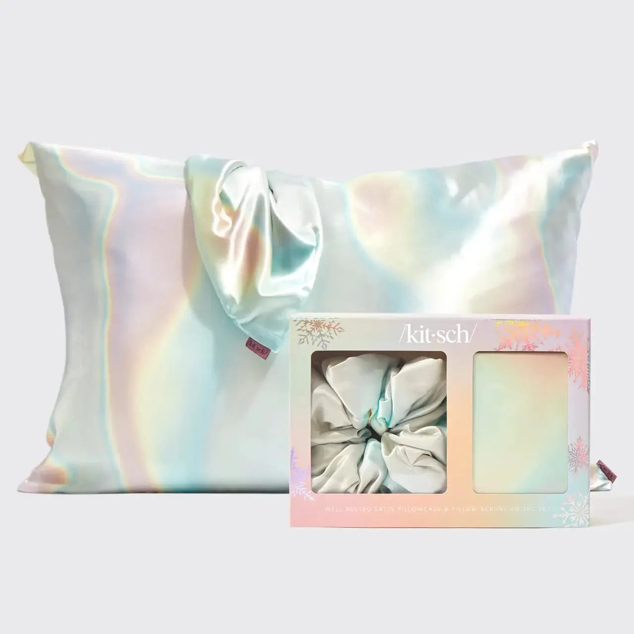 Kitsch Holiday Satin Pillowcase & Scrunchie | Aura